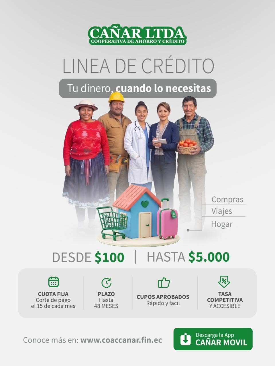 Línea de Crédito - Cooperativa Cañar Ltda.